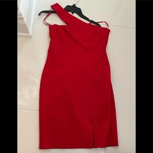 NWT Red Midi dress one shoulderRalph Lauren, 10
